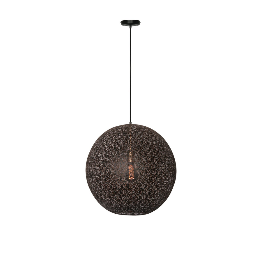 Freelight Hängelampe Pendelleuchte Oronero Schwarz Gold Metall ø 50 Cm Lampe B-Ware - 8720143020230