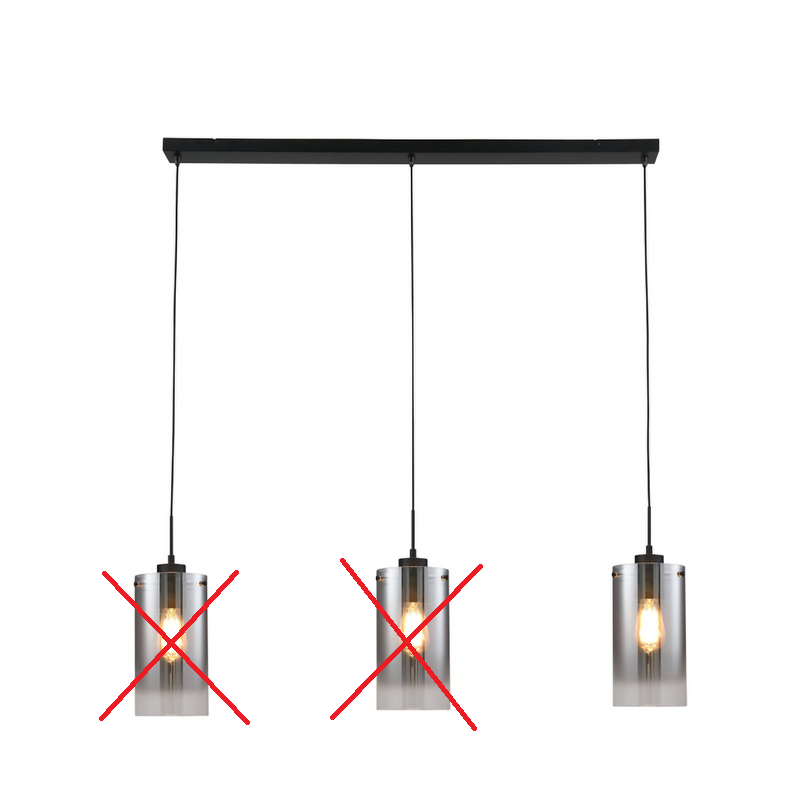 Freelight Hängelampe Ventotto Pendelleuchte Lampe L105cm 3-flg SIEHE TEXT/FOTO - 8720143022463