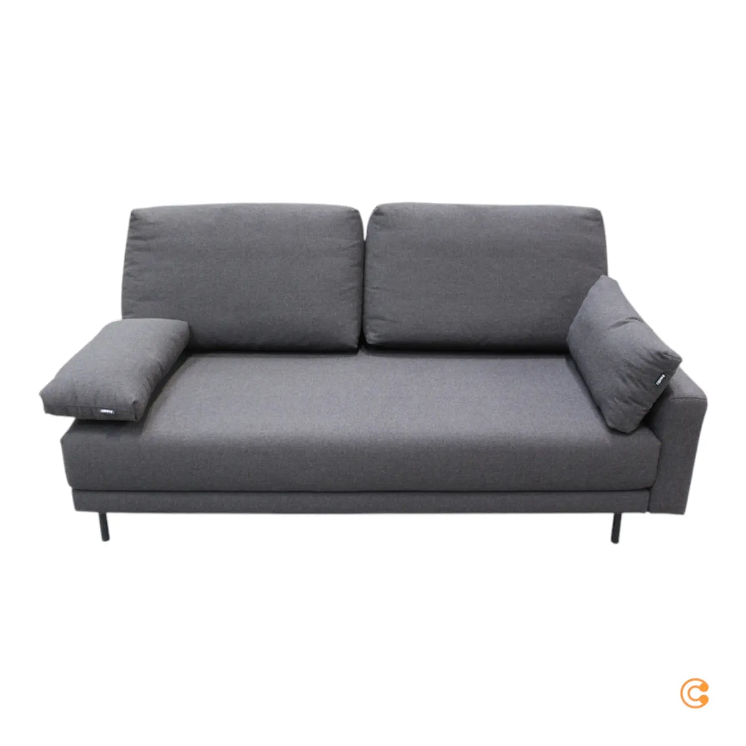 B-Ware Freistil 170 Loungesofa Sofa Schwarzgrau Sofabezug 4042 282x175,7cm Teil Modul - 400085