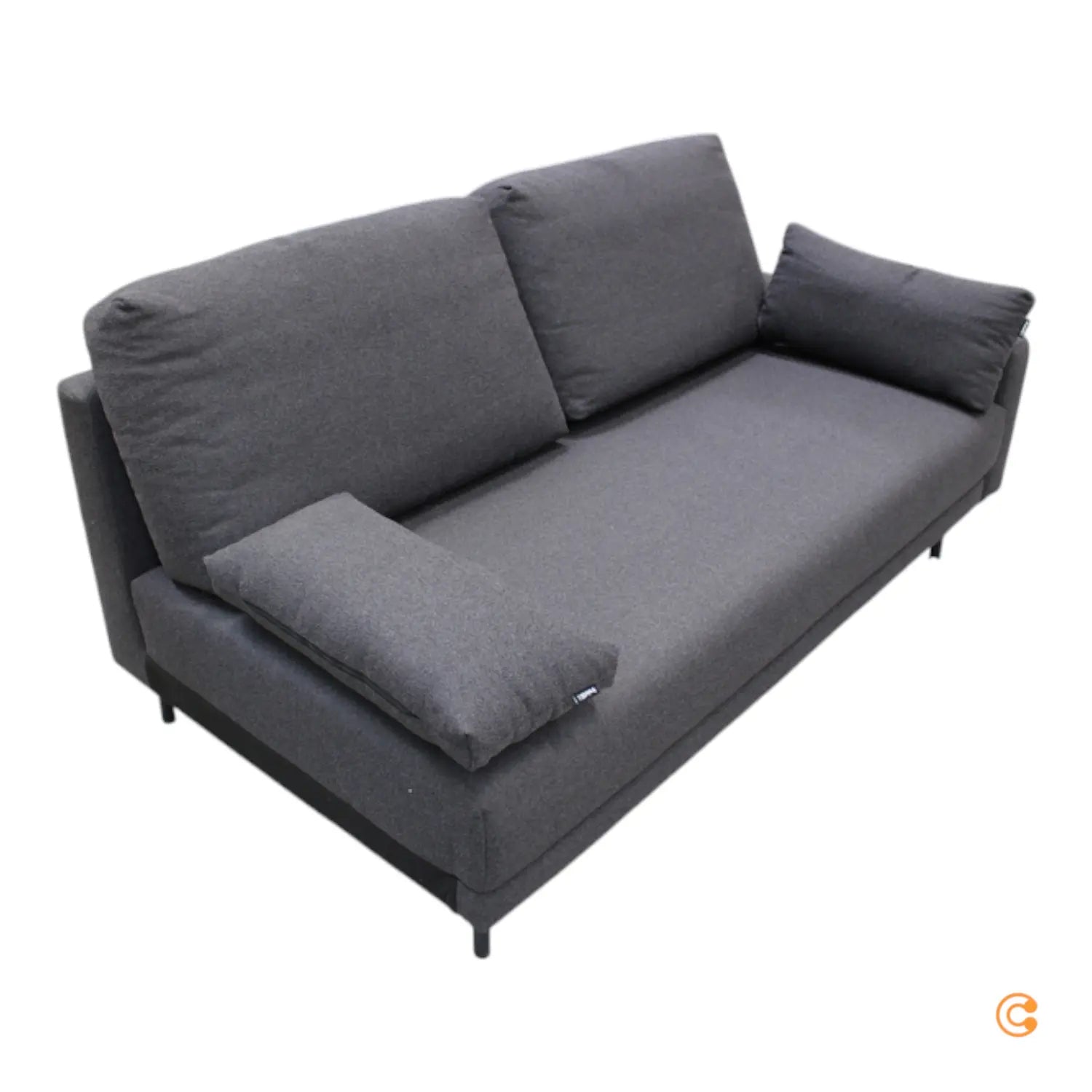 B-Ware Freistil 170 Loungesofa Sofa Schwarzgrau Sofabezug 4042 282x175,7cm Teil Modul - 400085