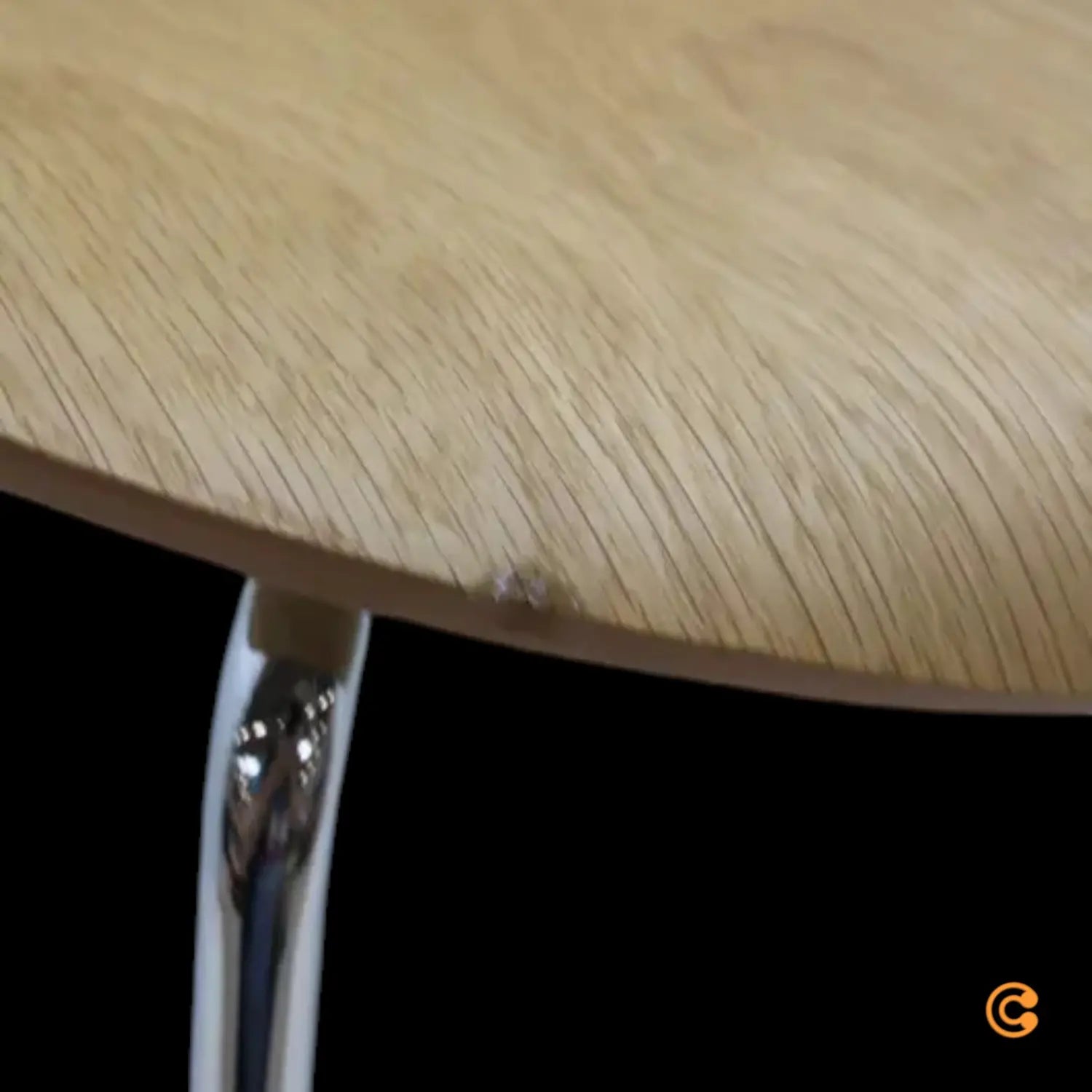 B-Ware Fritz Hansen Serie 7 Stuhl Ungepolstert Chrom Eiche Natur Sitz Siehe Text/Foto - 4250298702704