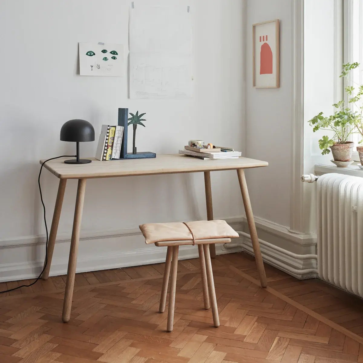 B-Ware Schreibtisch Tisch Fritz Hansen Skagerak Georg Eiche Natur Arbeitsplatz Holz - 5706420074601