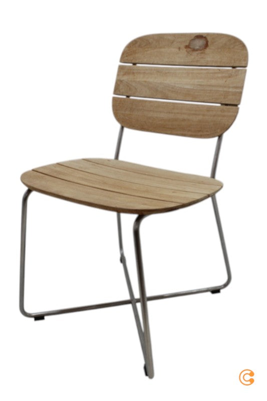Fritz Hansen Skagerak Lilium Stuhl Gartenstuhl Teak Edelstahl SIEHE TEXT/FOTO - 5706420104124
