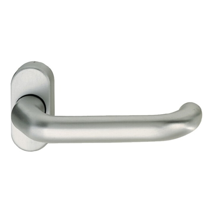 B-Ware Fsb Profiltürdrücker Griff Türbeschlag Aluminium 06 1146 Oval Naturfarbig 0105 - 4015354094199