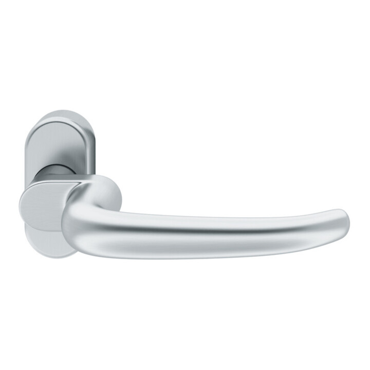 Fsb Drückerlochteil Griff Türgriff Edelstahl Grau Feuerschutz Rauchschutz Oval  B-Ware - 4015354397269