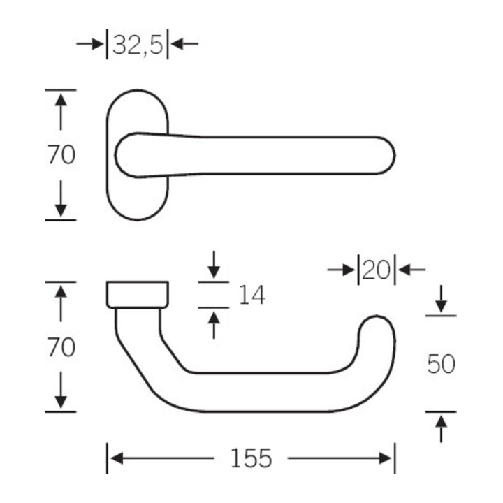 Fsb Standflügeldrücker Griff Edelstahl Türgriff Siehe Text/Foto B-Ware - 4015354402680