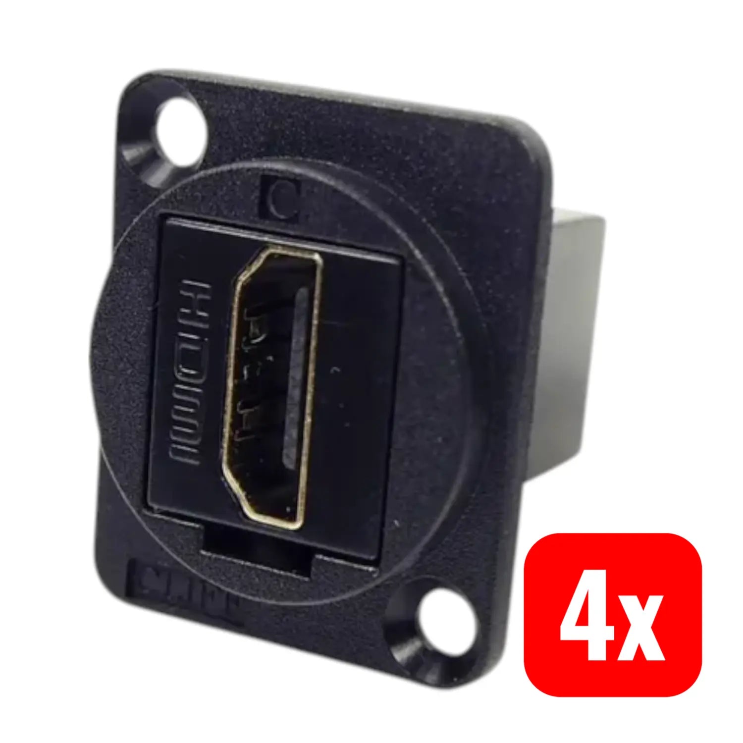 B-Ware Cliff Adapter Verbinder Hdmi Adapter Hdmi Auf Hdmi Buchse Einbau Schwarz 4 Stück - 2050003607964