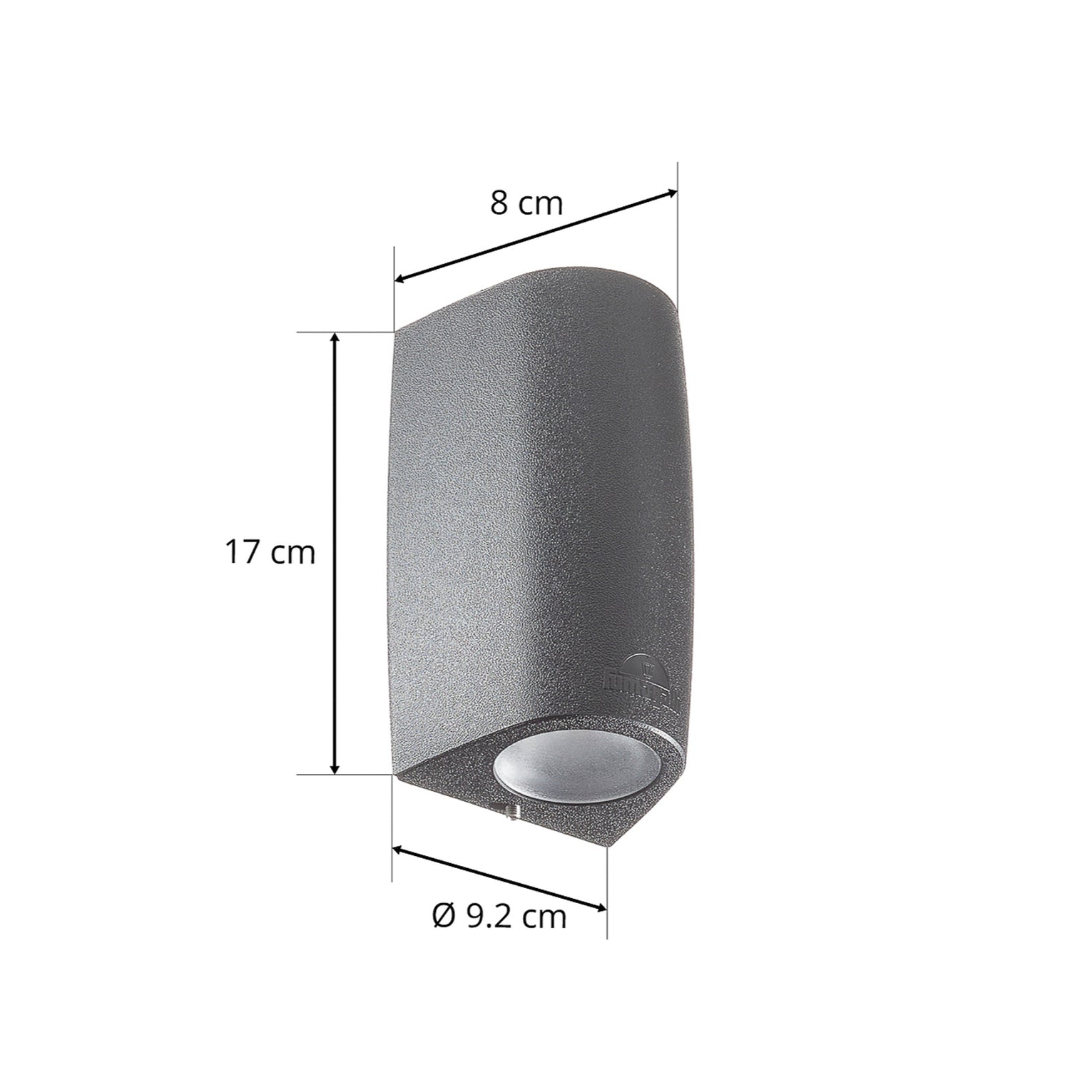 B-Ware Fumagalli Außenwandleuchte Wandlampe Led Schwarz Gu10 Up Down Außenleuchte - 8031874226052