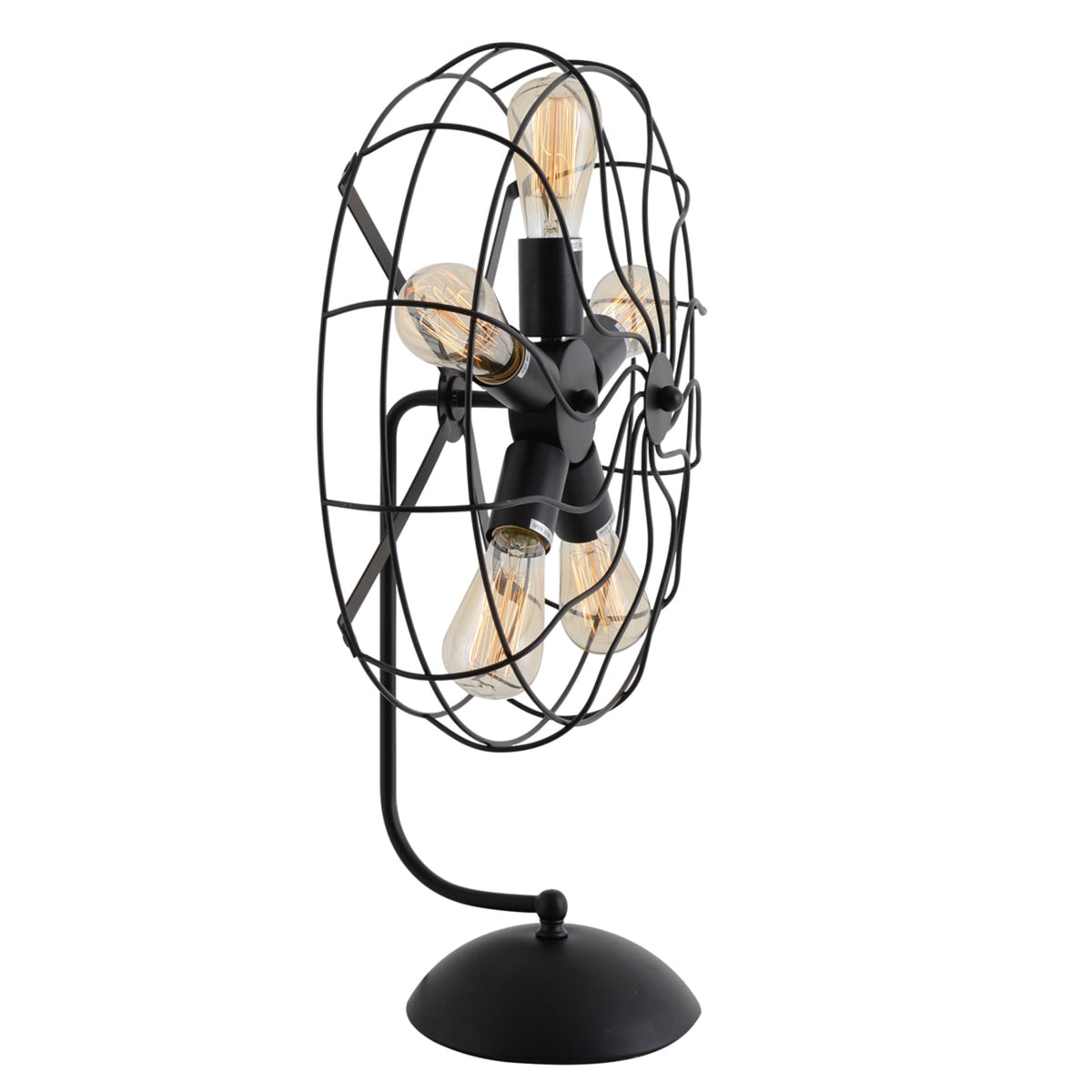 Näve Tischleuchte Lampe Metall ALEX Schwarz Beleuchtung Wohnzimmer Leuchte - 4003222845356