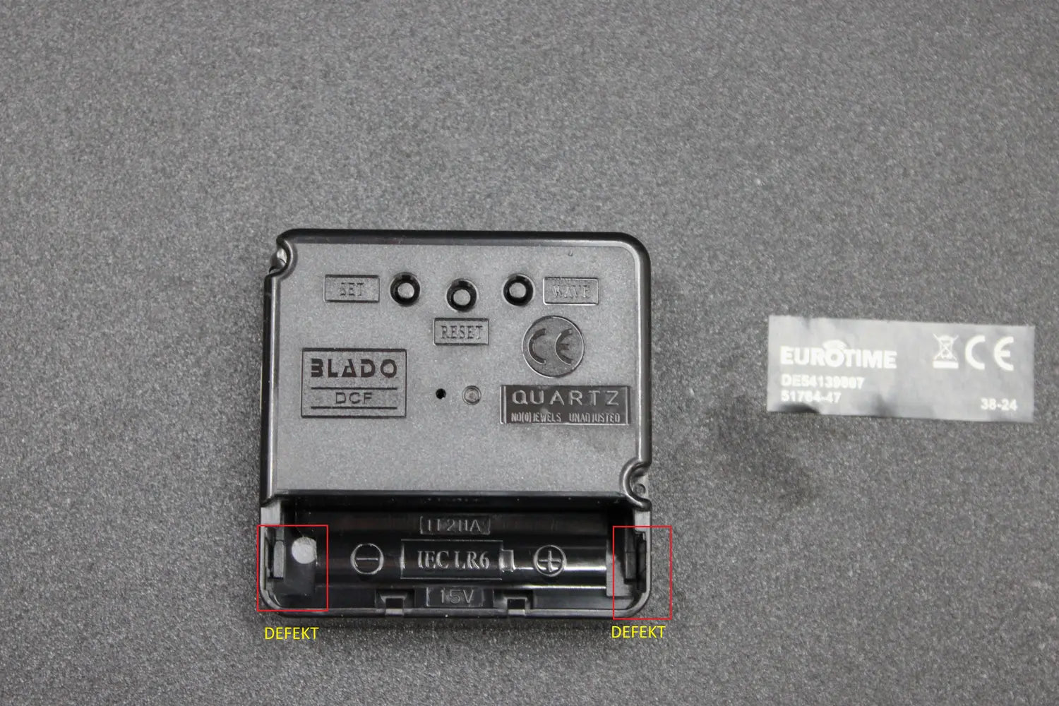 D-Ware Eurotime 91764 47 Funk Wanduhr Funkuhr Küchenuhr Uhr Wanduhr ø 40 Cm Defektware - 4044685500277