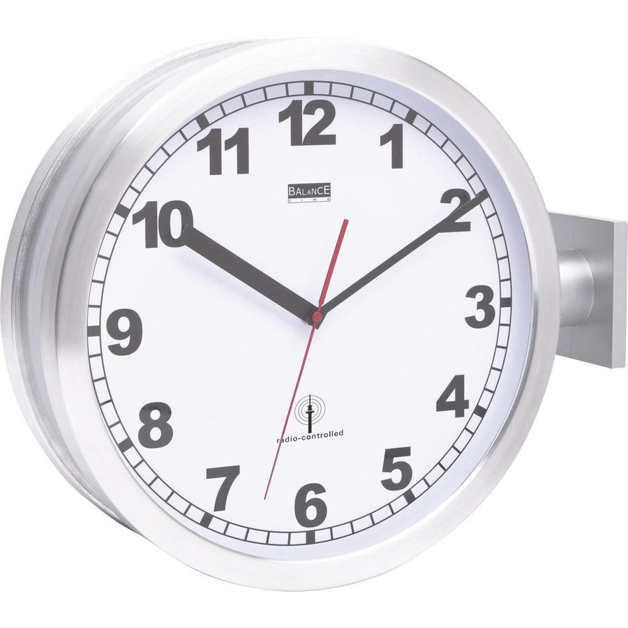 Eurotime 91764 47 Funk Wanduhr Funkuhr Küchenuhr Uhr Wanduhr ø 40 Cm Aluminium B-Ware - 4044685500277