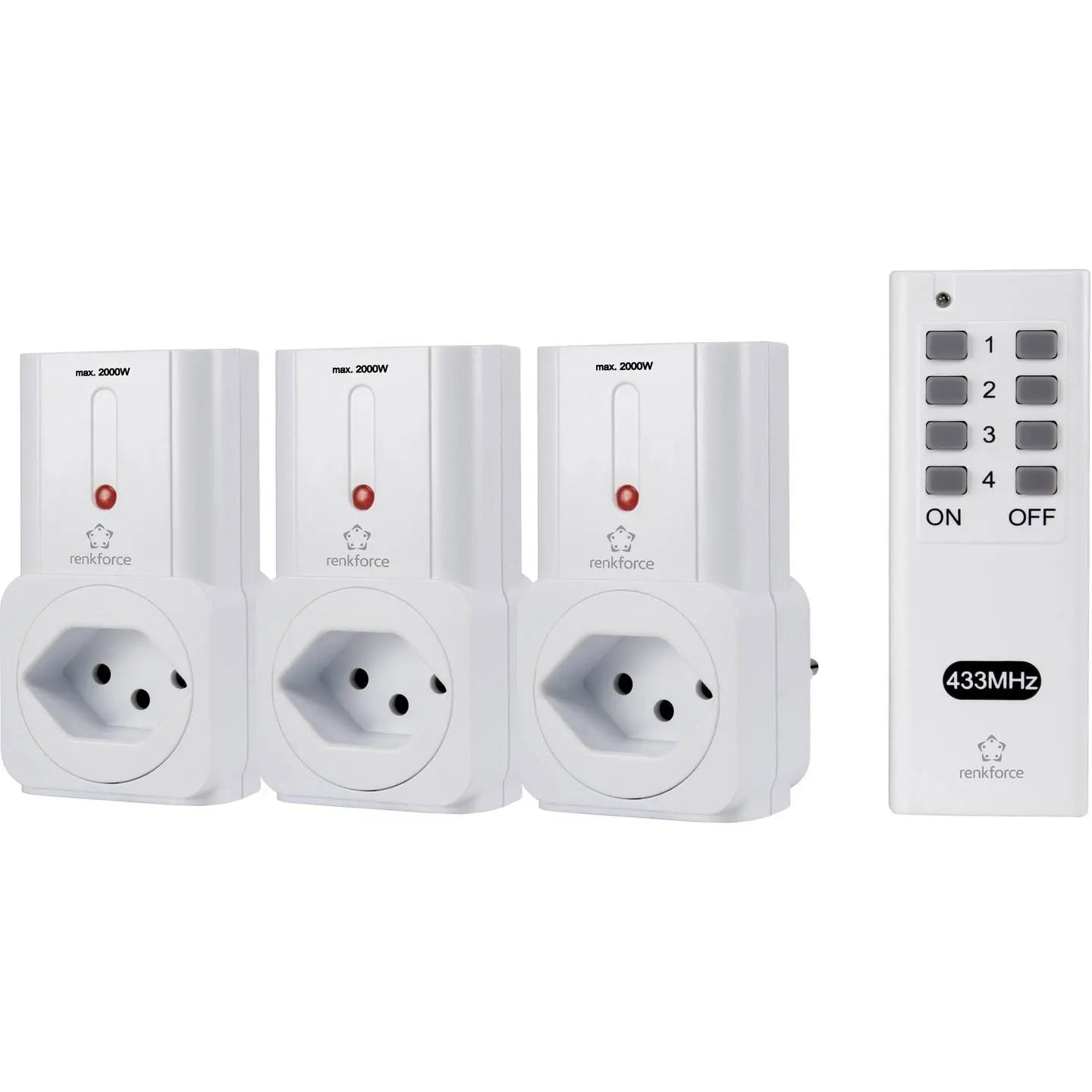 B-Ware Renkforce Funksteckdosen Fernbedienung Set Funk Steckdosen 30 M Siehe Text/Foto - 4016138921502