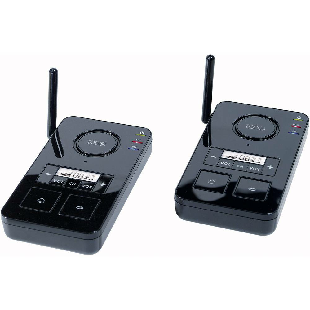 B-Ware M E Funk Sprechanlage Fs 2.1 Gegensprechanlage Funk 446 M Hz 2000 M Set Schwarz