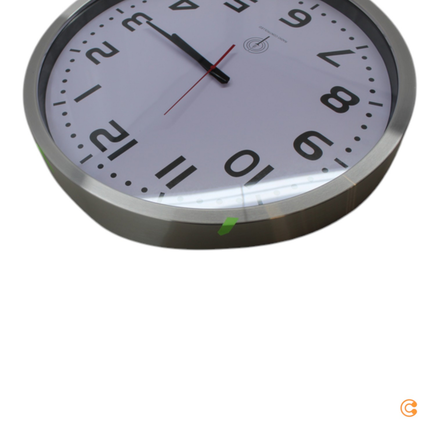 Euro Time 56863 Funk Wanduhr Jumbo Funkuhr Uhr Küchenuhr Siehe Text/Foto B-Ware - 4019186568637