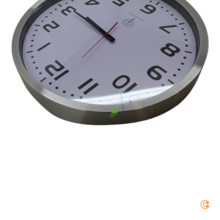 Euro Time 56863 Funk Wanduhr Jumbo Funkuhr Uhr Küchenuhr Siehe Text/Foto B-Ware - 4019186568637