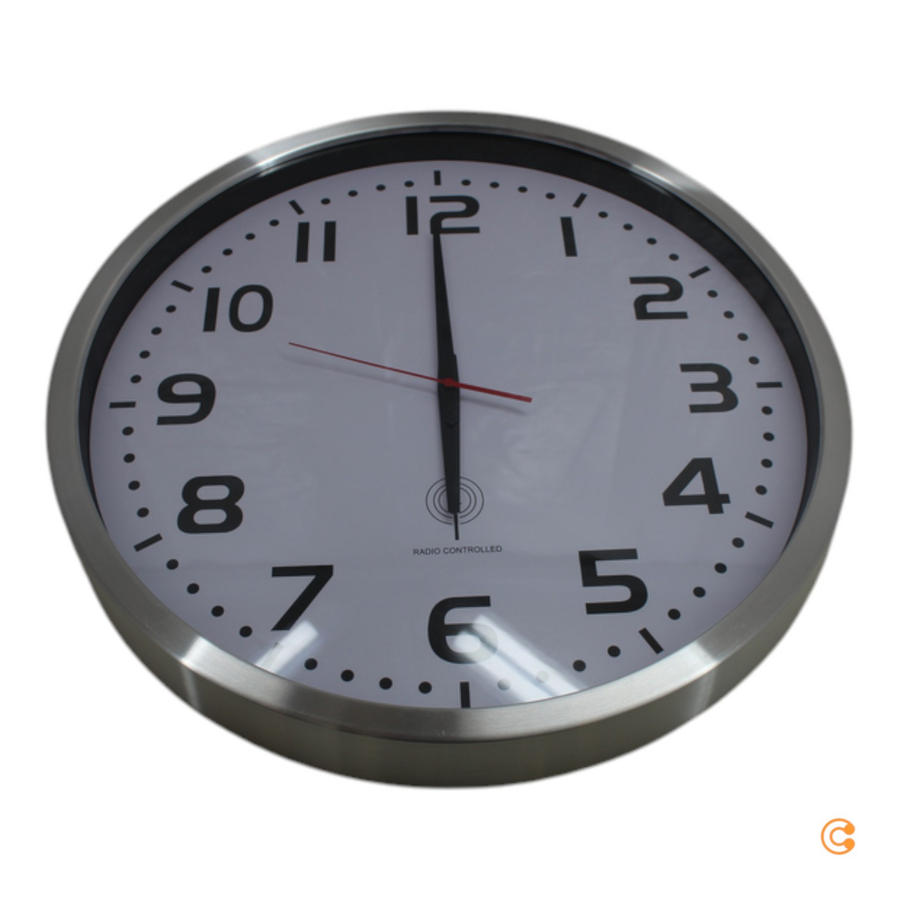 Euro Time 56863 Funk Wanduhr Jumbo Funkuhr Uhr Küchenuhr ø 50 Siehe Text/Foto B-Ware - 4019186568637