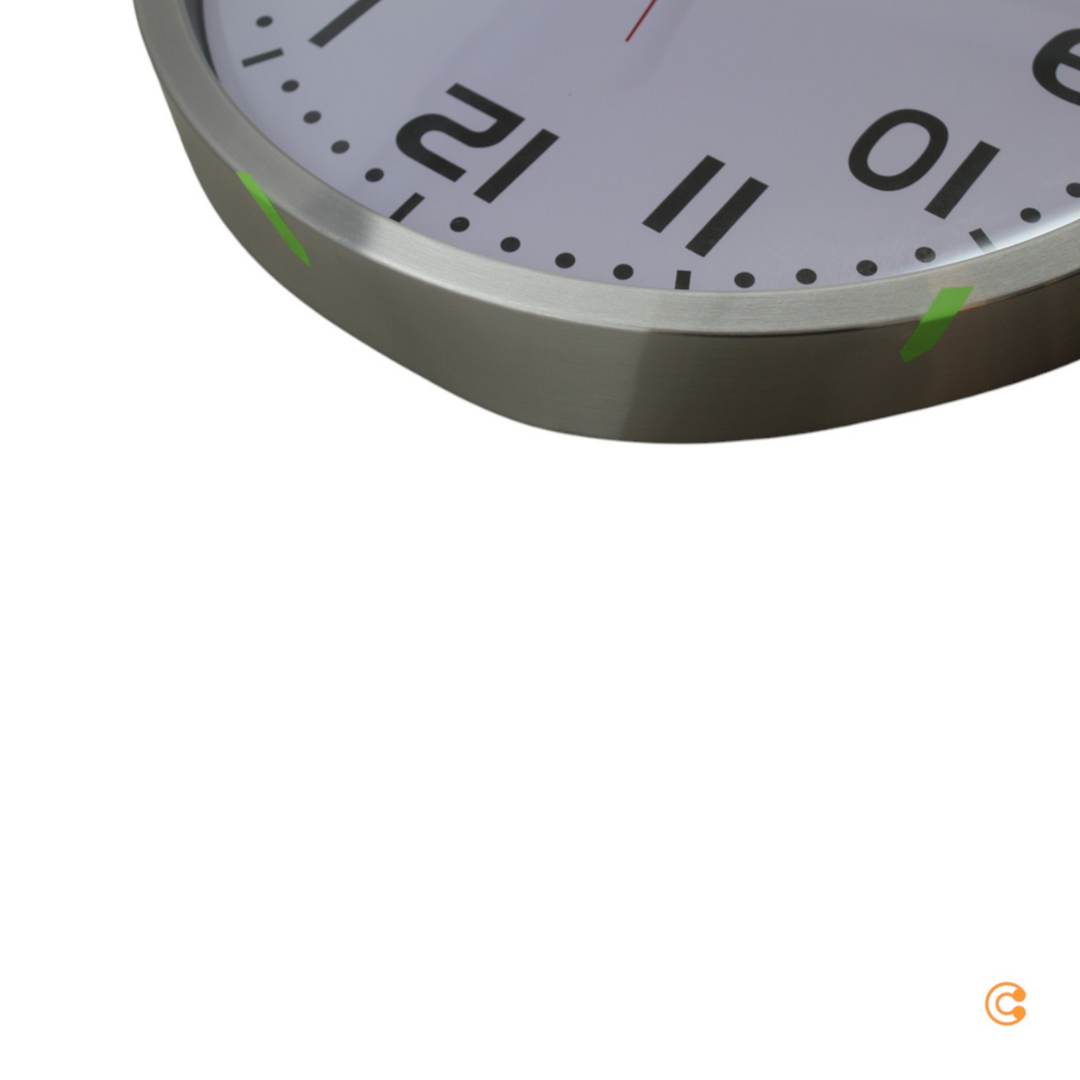 Euro Time 56863 Funk Wanduhr Jumbo Funkuhr Uhr Küchenuhr Siehe Text/Foto B-Ware - 4019186568637