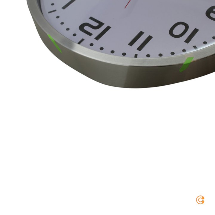 Euro Time 56863 Funk Wanduhr Jumbo Funkuhr Uhr Küchenuhr Siehe Text/Foto B-Ware - 4019186568637