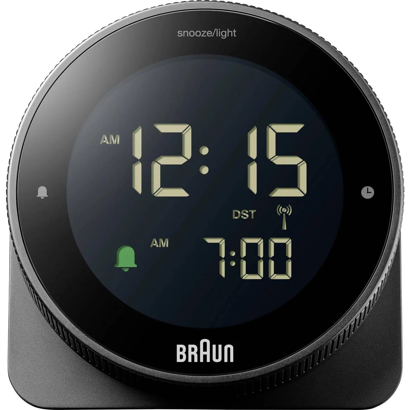 B-Ware Braun Wecker Funkwecker Uhr Digital Tischuhr Schwarz Batterie Alarmzeit Box