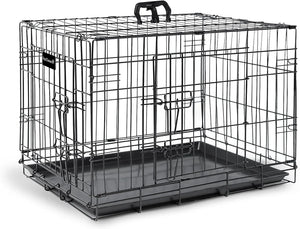 B-Ware Furdreams Hundekäfig Transportbox 36 Zoll Metallkäfig Schwarz 2 Türen Faltbar18