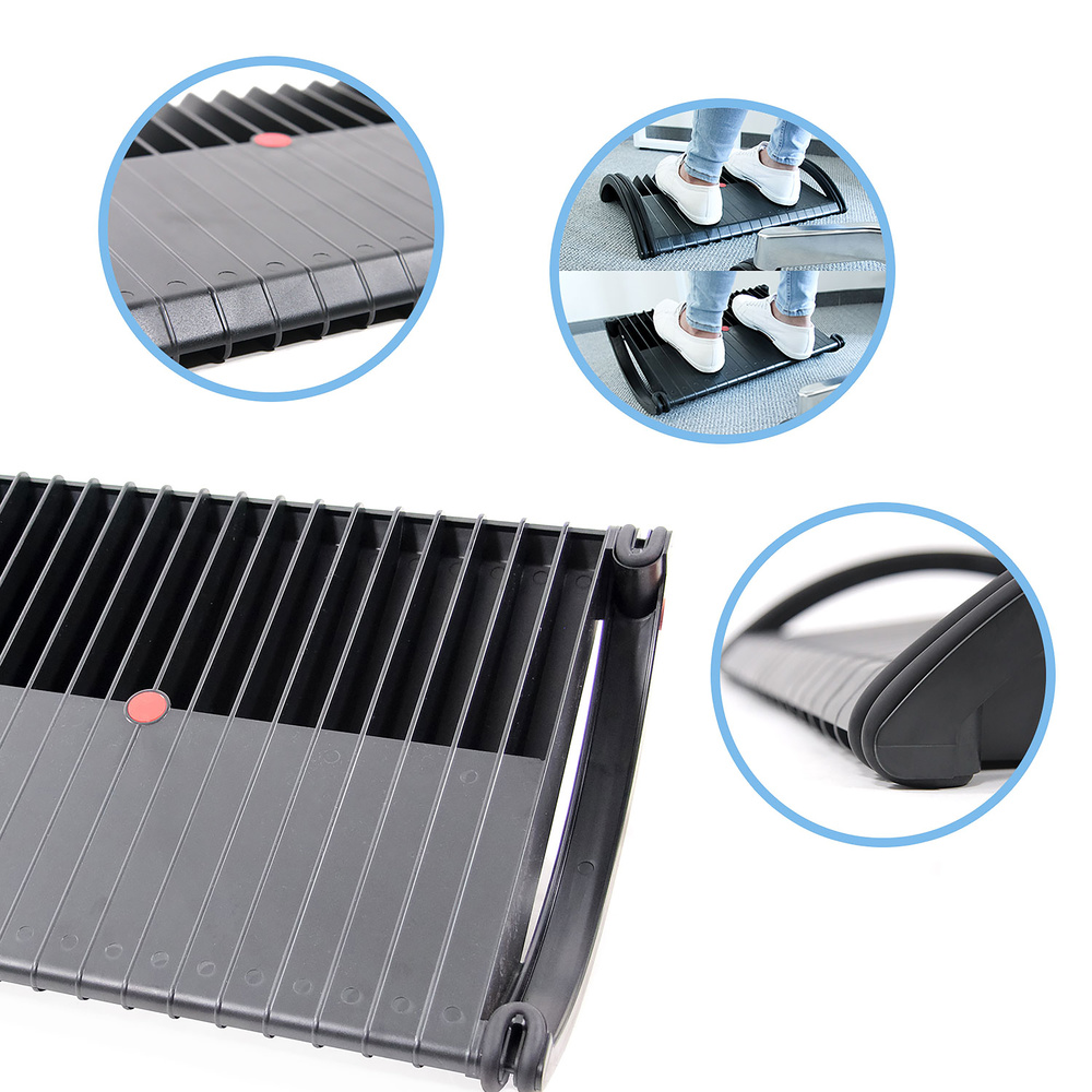 Hjh Office Fußstütze Ablage Podi Kunststoff Schwarz Ergonomisch Wippfunktion B-Ware - 4251084677329