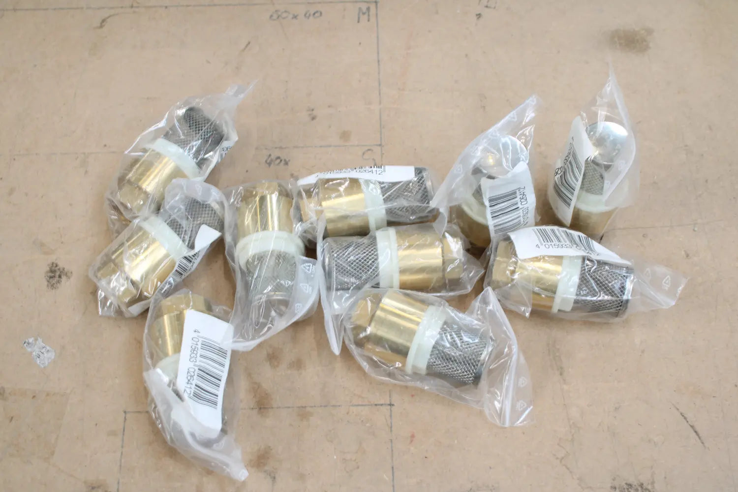 B-Ware Geka Fußventil Rückschlagventil Ventil Messing Chromstahl Ig 3/4 Zoll 10 Stück - 4015933026412