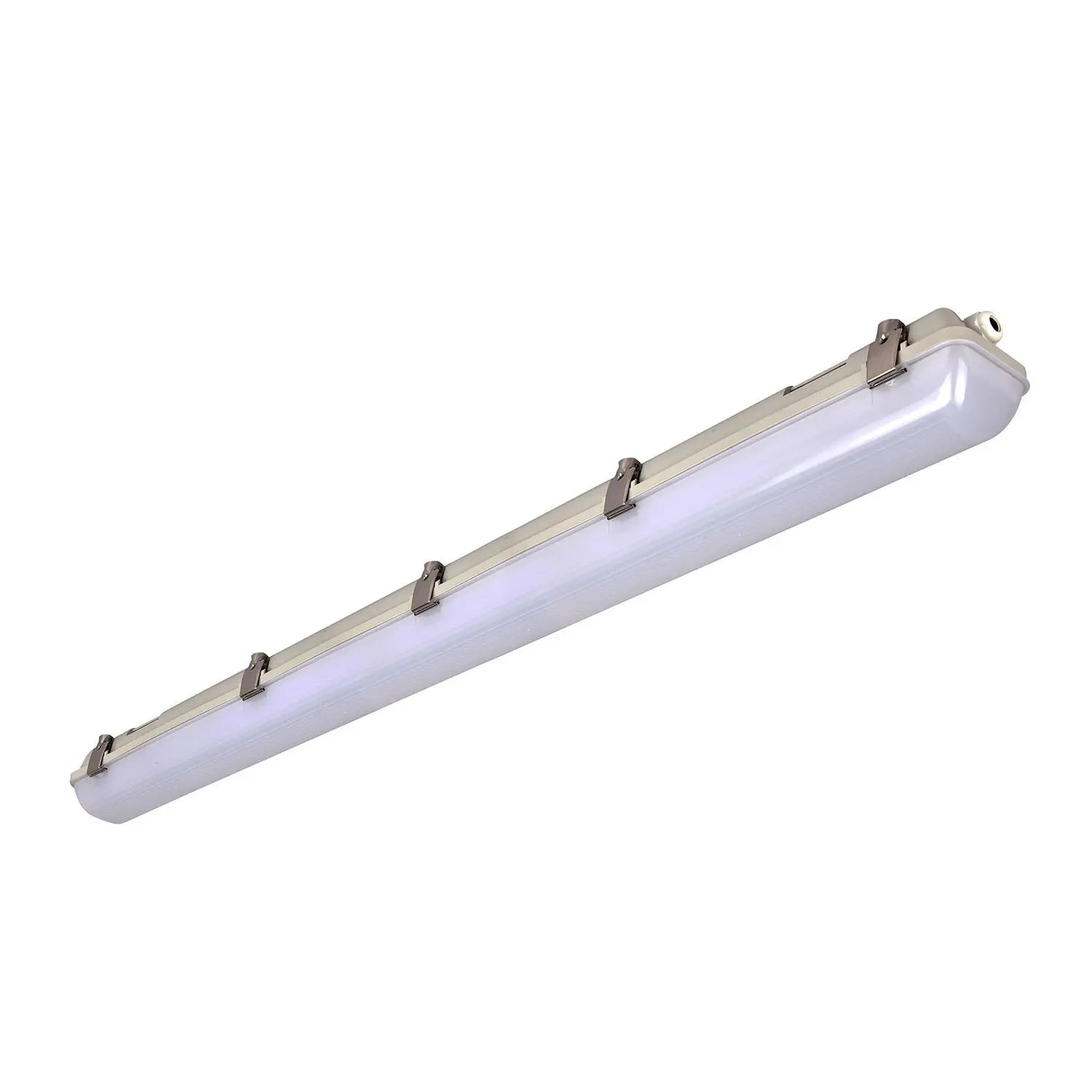 B-Ware G & L Led Feuchtraumleuchte Deckenleuchte Hallenleuchte Grau 126 Cm 40 W Ip65 - 4063932001787