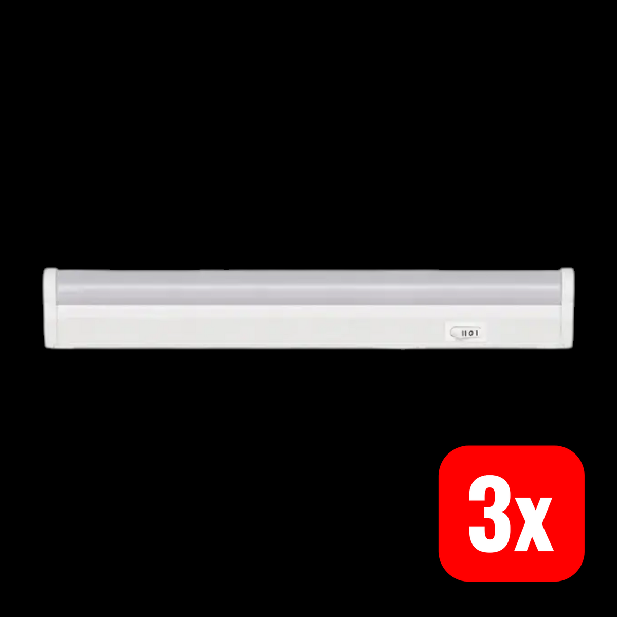 G&L LED Lichtleiste Lichtband weiß Aluminium Kunststoff 31 5 cm Schalter 3 STÜCK - 4063932012264