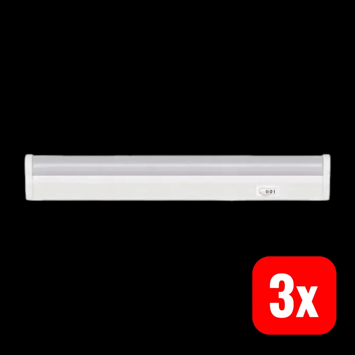 B-Ware G&L Led Lichtleiste Lichtband Weiß Aluminium Kunststoff 31 5 Cm Schalter 3 Stück - 4063932012264