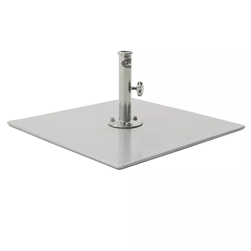 Tuuci G Plate Schirmständer Basis Sonnenschirm 64kg Silber Galvanisiert 76x76 Cm B-Ware - 416895