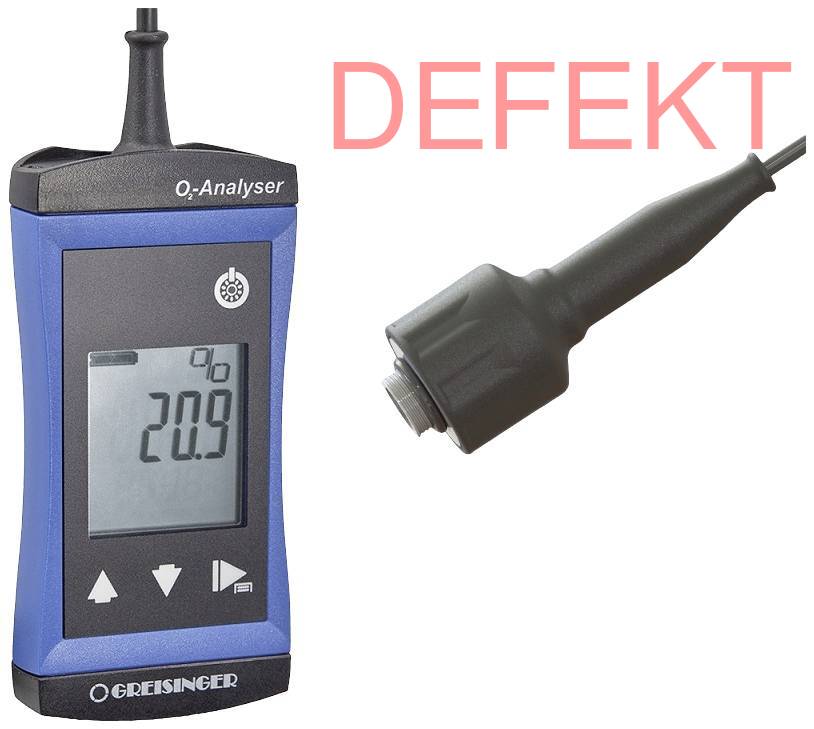 D-Ware Greisinger G1690 Sauerstoff Messgerät 0   100 % Externer Sensor Defektware - 4058175693523