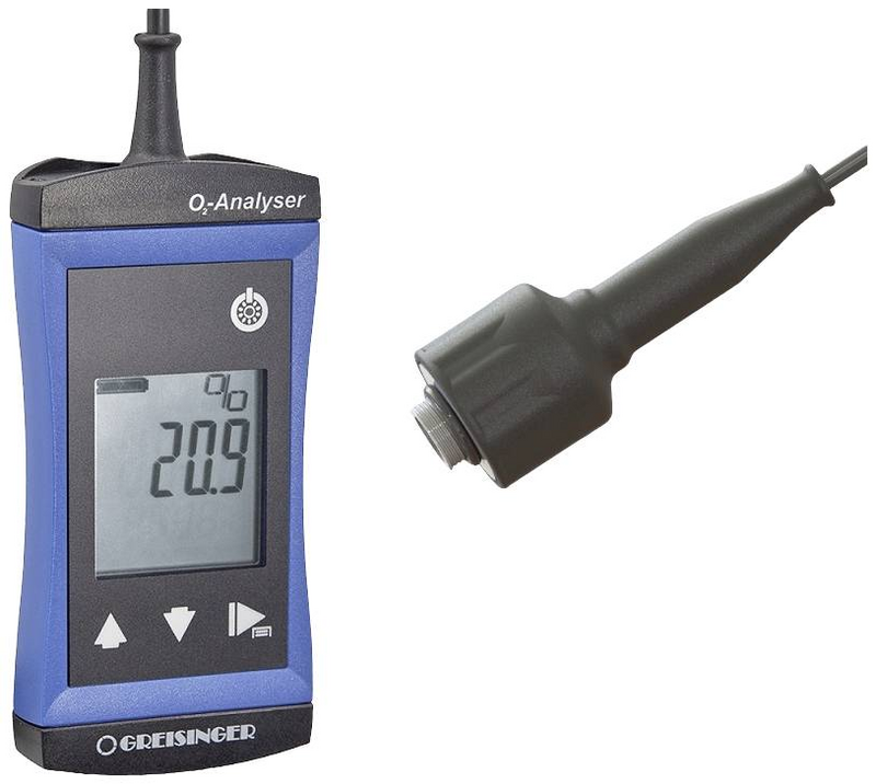Greisinger G1690 Sauerstoff Messgerät 0   100 % Externer Sensor Siehe Text/Foto B-Ware - 4058175693523