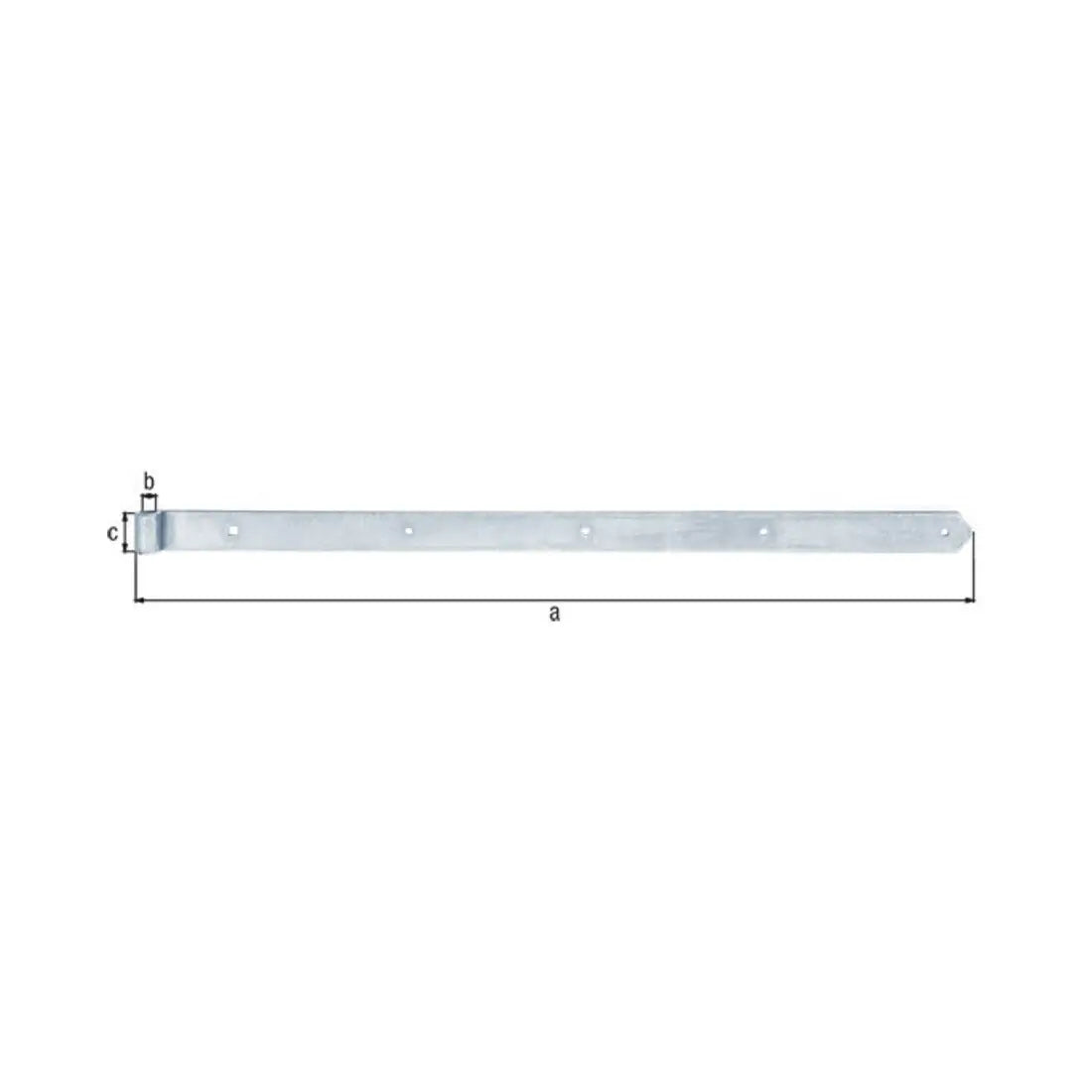 B-Ware Gah Alberts Ladenband Kloben Stahl Abgerundet Galvanisch Verzinkt 800 Mm 4 Stück - 4004338314057