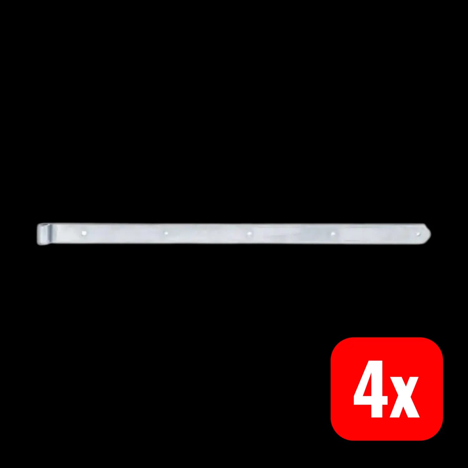B-Ware Gah Alberts Ladenband Kloben Stahl Abgerundet Galvanisch Verzinkt 800 Mm 4 Stück - 4004338314057