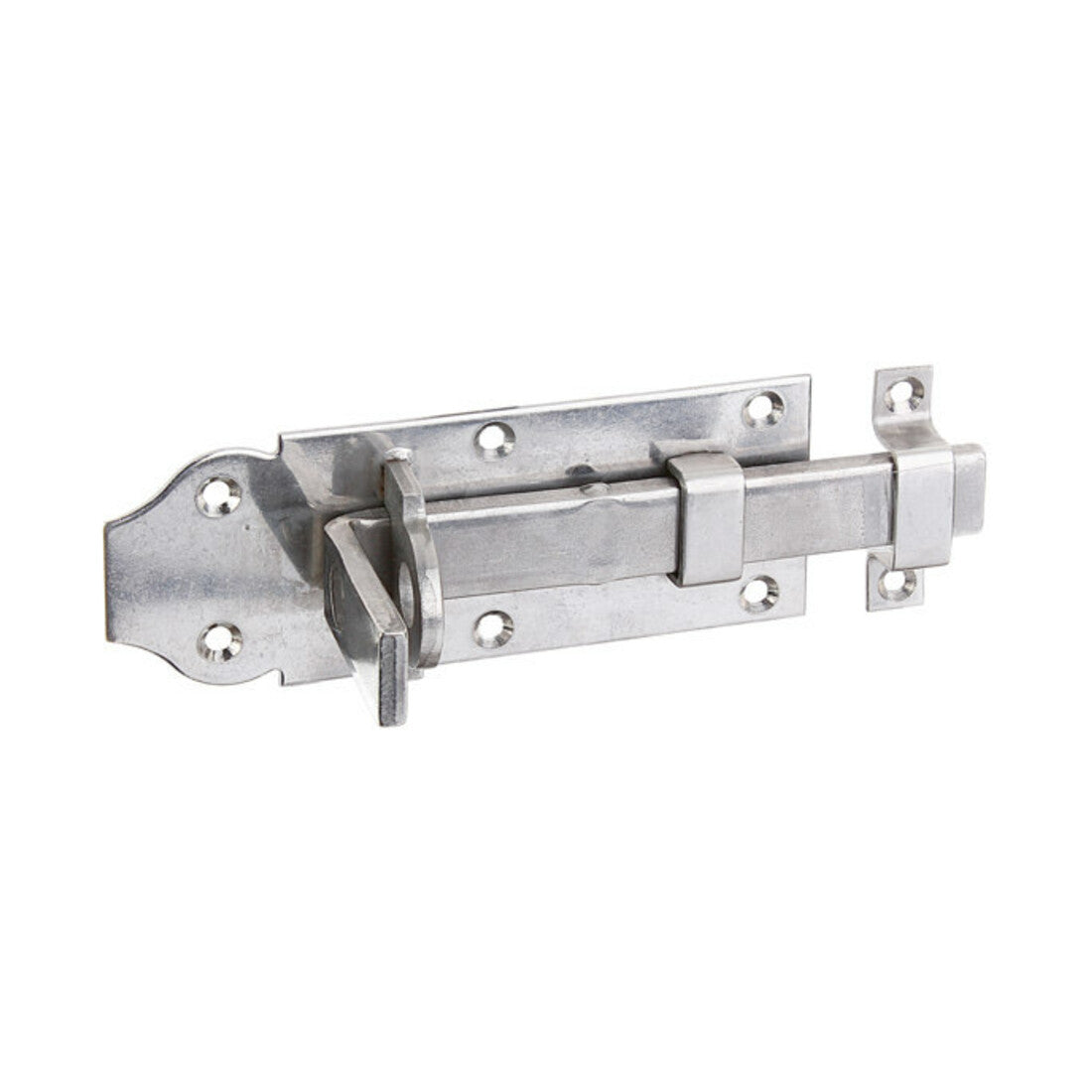 GAH Alberts Schlossriegel Tür Edelstahl Gelb Gerade Mit Schlaufe 120mm 10 STÜCK - 4004338116910
