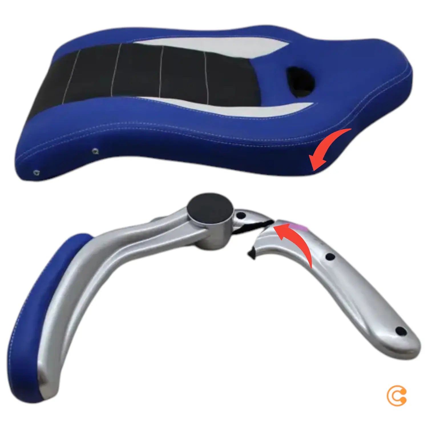 C-Ware Hjh Office Gaming Stuhl Bürostuhl Game Sport Blau Schwarz Siehe Text/Foto - 4251084642648