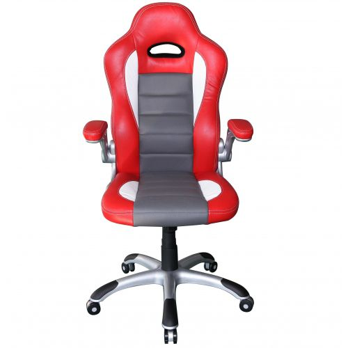 B-Ware Hjh Office Gaming Stuhl  Bürostuhl Game Sport Drehstuhl Stuhl Rot Weiß - 4260284081843