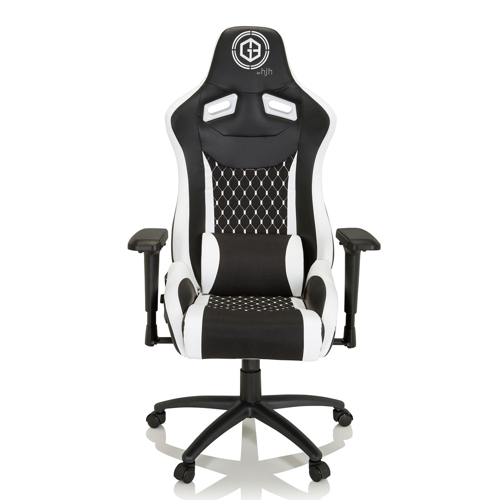 Hjh Office Gaming Bürostuhl Gamebreaker Sx 04 Stoff Kunstleder Schwarz Weiß B-Ware - 4064323014843