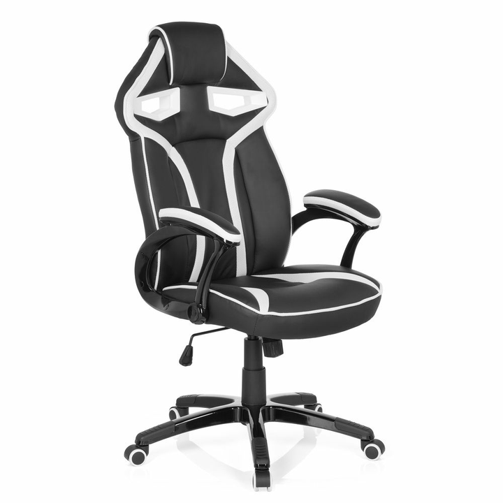 Hjh Office Guardian Gamingstuhl Schwarz Weiß Bürostuhl Drehstuhl Arbeitsstuhl B-Ware