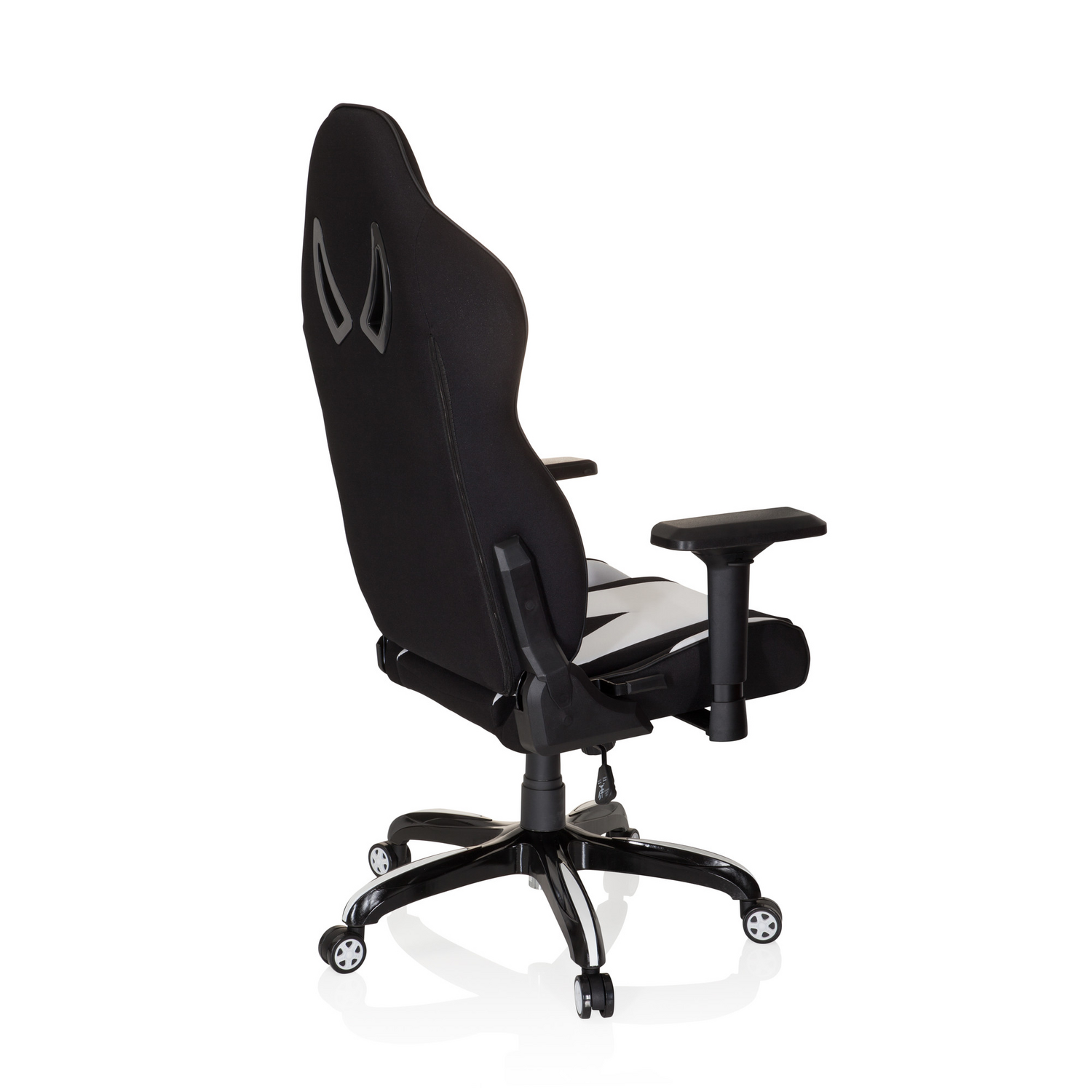 B-Ware Hjh Office Gaming Stuhl Sessel Bürostuhl Schwarz Weiß Kopfstütze Lordosenkissen  - 4251084672386