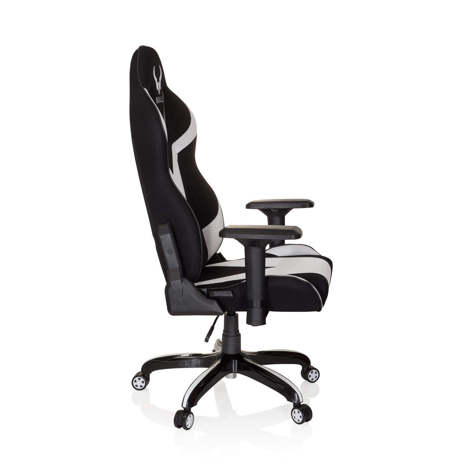 B-Ware Hjh Office Gaming Stuhl Sessel Bürostuhl Schwarz Weiß Kopfstütze Lordosenkissen  - 4251084672386
