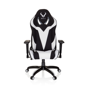 B-Ware Hjh Office Gaming Stuhl Sessel Bürostuhl Schwarz Weiß Kopfstütze Lordosenkissen