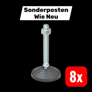 B-Ware Ganter Gelenkfuß Stützfuß Gn 344 Kunststoff D1 60 Mm D2 M10mm L1 98mm 8 Stück