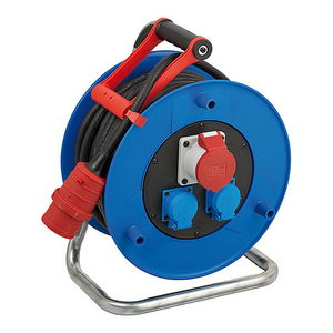B-Ware Brennenstuhl Garant Cee1 Kabeltrommel Ip44 30m 320 Mm Schutzkontakt Steckdosen