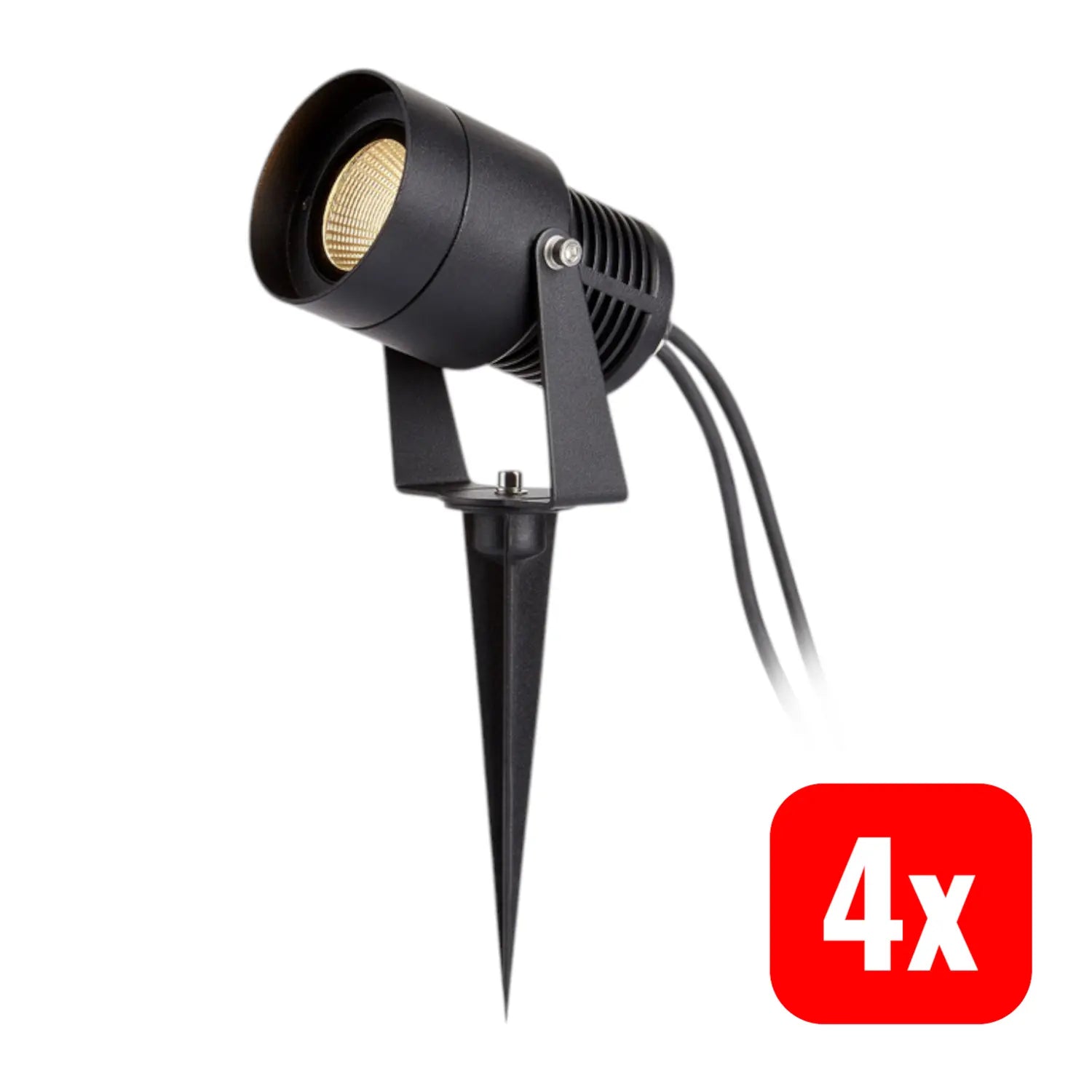B-Ware Markslöjd Strahler Spotlight Led Schwarz Garden 24 System Außenbereich 4 Stück - 7330024577152