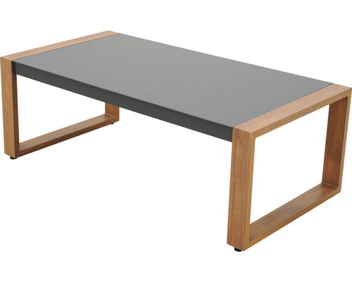 Garden Place Gartenmöbelset Sitzgruppe Set Alu Anthrazit Holz Aluminium 4tlg - 4306517614058