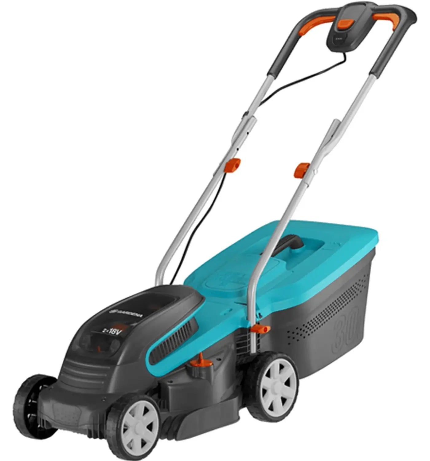 B-Ware Gardena Rasenmäher Mäher Akku Power For All Ohne Akku Ohne Ladegerät Grau - 4078500054188