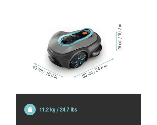 B-Ware Gardena Mähroboter Rasenroboter Smart Sileno Free 800 Rasenpflege Gartengerät630 - 4066407025172