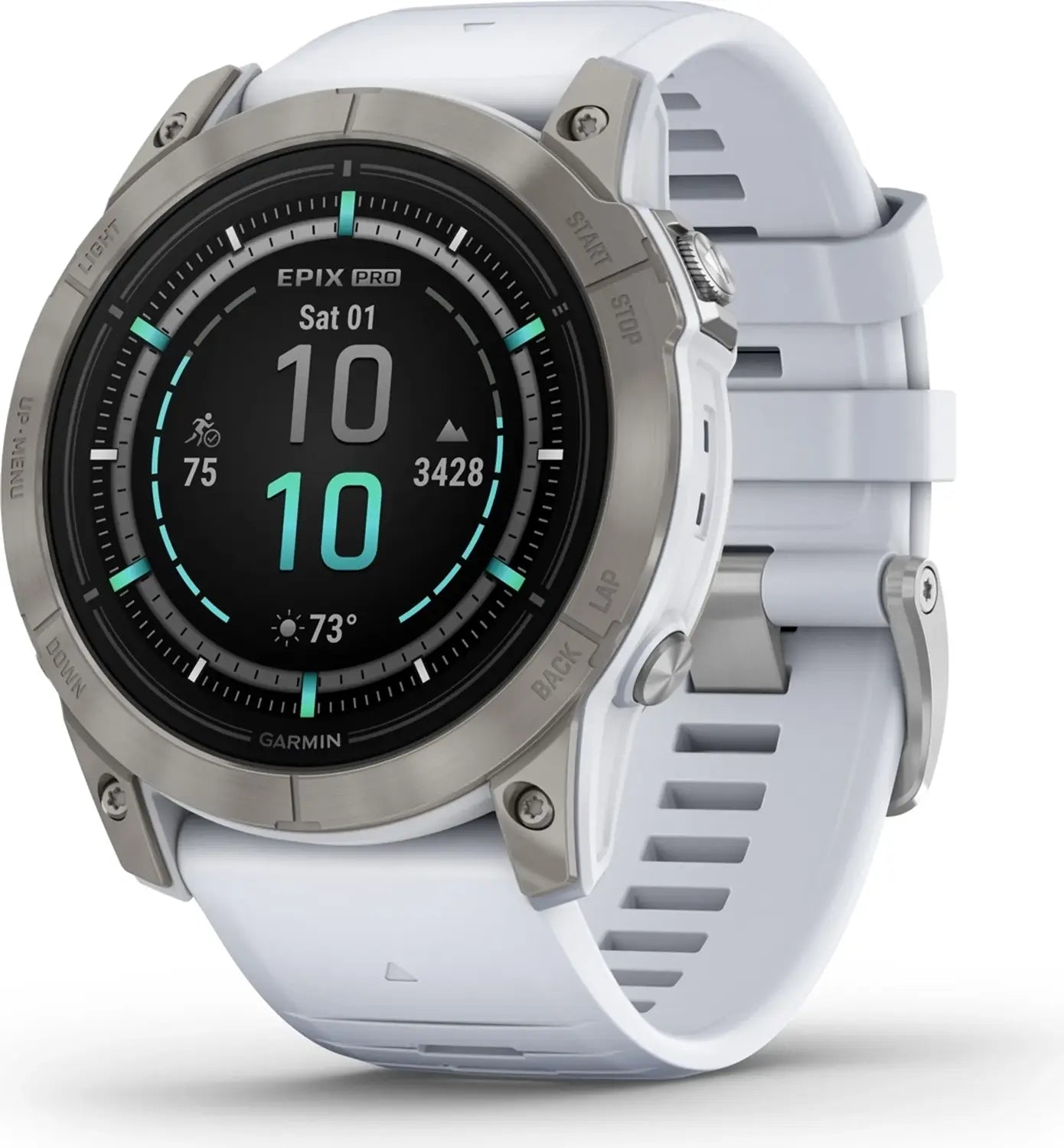 B-Ware Garmin Smartwatch Gps Uhr Epix Pro Gen 2 Sapphire 51mm Onesize Weiß Grau 32242 - 753759318239