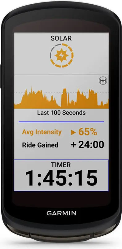 B-Ware Garmin Fahrradcomputer Rad Edge 1040 Solar Bundle Geschwindigkeitsmesser Schwarz - 753759279721